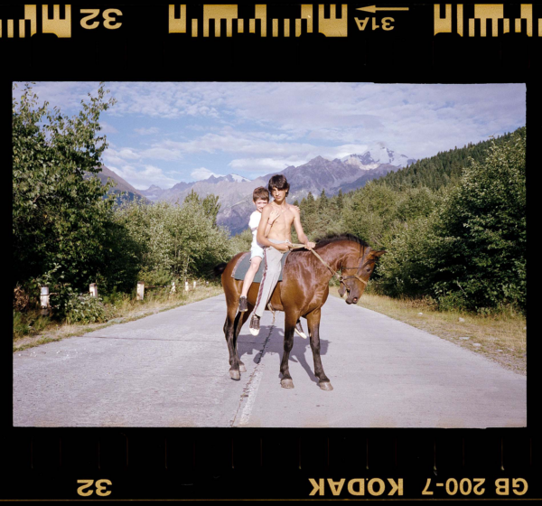 ANNA-MARIA VASKOVSKAJA. Two Svan boys on horseback. 2023