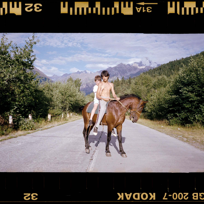 ANNA-MARIA VASKOVSKAJA. Two Svan boys on horseback. 2023